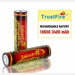 Trustfire 18650 - 3400 mAh - Genopladelig batteri